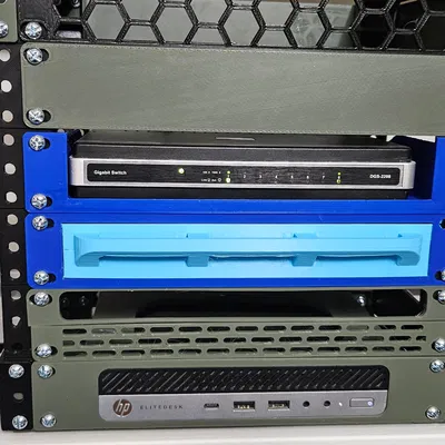 Ngăn kéo Gridfinity cho tủ rack 10 inch - Gọn gàng chuyên nghiệp