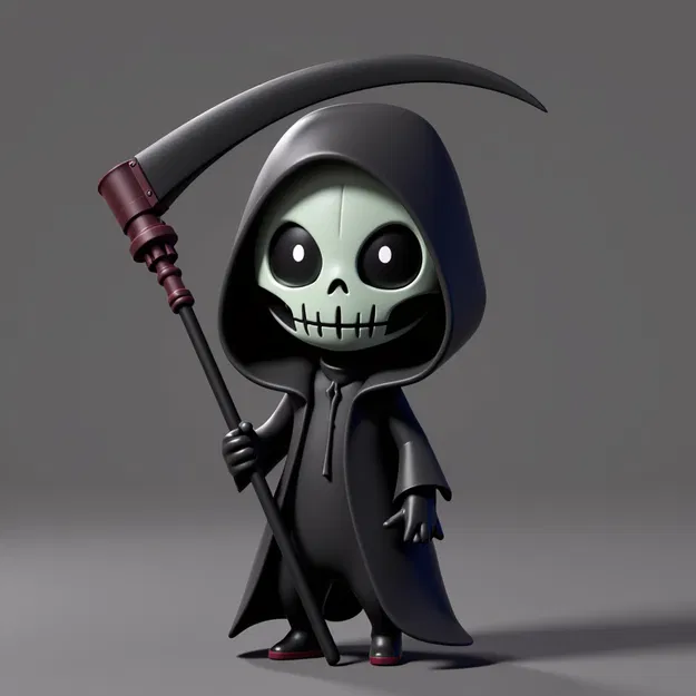 Mô hình 3D Thần Chết (Death) phiên bản Chibi đáng yêu để trang trí - Image 1