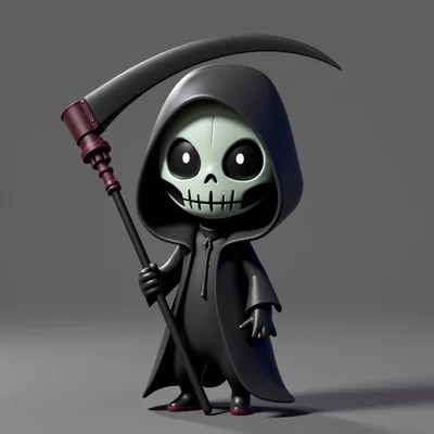 Mô hình 3D Thần Chết (Death) phiên bản Chibi đáng yêu để trang trí