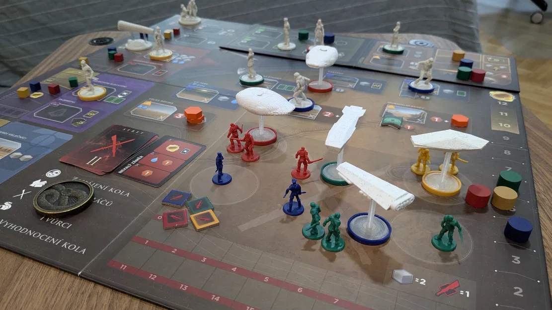 Mô hình tàu vũ trụ tùy chỉnh cho board game Dune: Imperium (bản mở rộng Rise of Ix) kèm đế đứng - Image 4