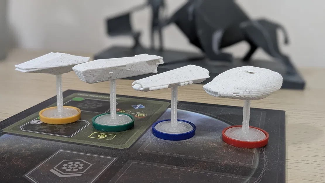 Mô hình tàu vũ trụ tùy chỉnh cho board game Dune: Imperium (bản mở rộng Rise of Ix) kèm đế đứng - Image 6