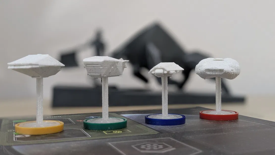 Mô hình tàu vũ trụ tùy chỉnh cho board game Dune: Imperium (bản mở rộng Rise of Ix) kèm đế đứng - Image 8