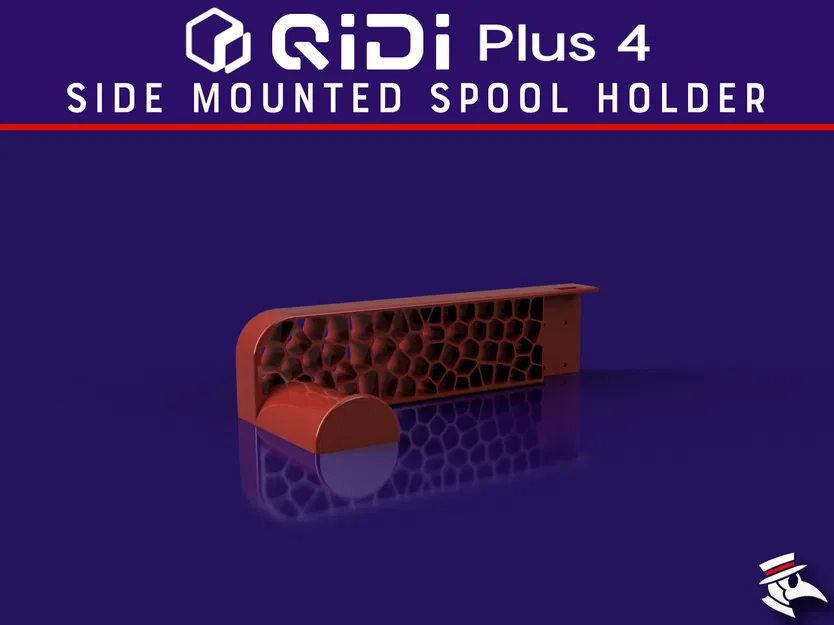 Giá đỡ cuộn nhựa gắn bên hông cho Qidi Plus 4 - Image 1