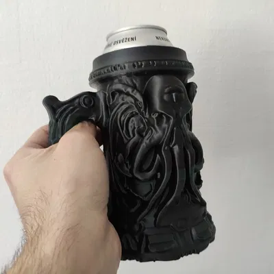 Giá đựng lon bia Cthulhu (Lon 0.5L + 12oz) - Cốc uống bia phong cách kinh dị