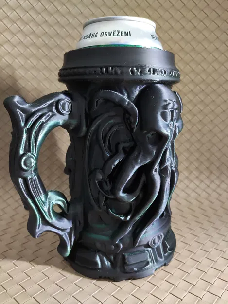 Giá đựng lon bia Cthulhu (Lon 0.5L + 12oz) - Cốc uống bia phong cách kinh dị - Image 2