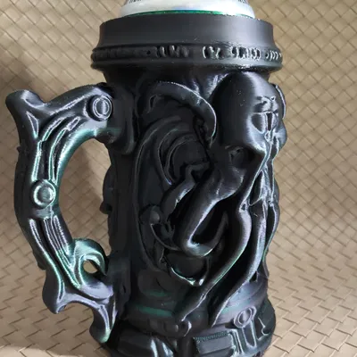 Giá đựng lon bia Cthulhu (Lon 0.5L + 12oz) - Cốc uống bia phong cách kinh dị