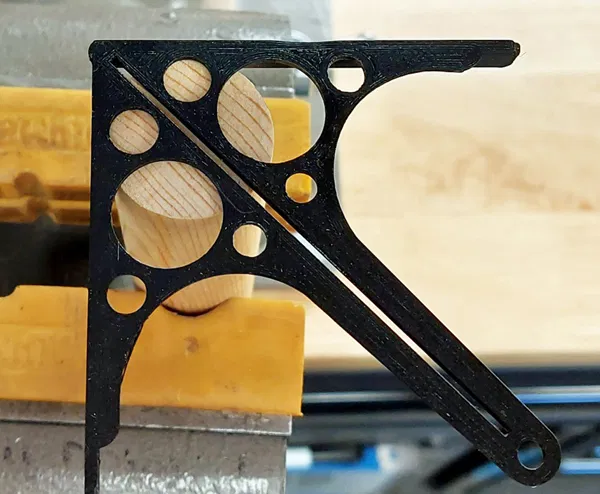 Dụng cụ Tìm Tâm / Thước Đo / Khuôn Mẫu (90 & 45 độ) - CẬP NHẬT: 6 Độ rộng khe - Image 1