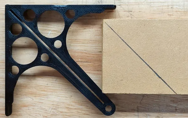 Dụng cụ Tìm Tâm / Thước Đo / Khuôn Mẫu (90 & 45 độ) - CẬP NHẬT: 6 Độ rộng khe - Image 8