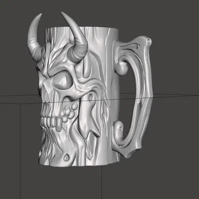 Giá Đỡ Lon Bia Đầu Lâu Quỷ Cây (0.5L + 12oz) - Cốc đựng bia