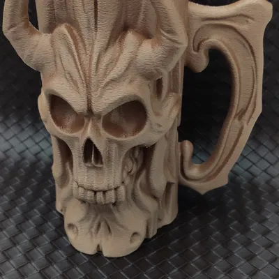 Giá Đỡ Lon Bia Đầu Lâu Quỷ Cây (0.5L + 12oz) - Cốc đựng bia