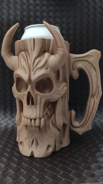 Giá Đỡ Lon Bia Đầu Lâu Quỷ Cây (0.5L + 12oz) - Cốc đựng bia - Image 5