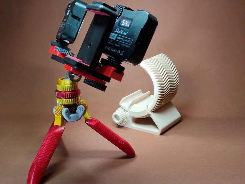 Chân đế chụp ảnh quay phim có bánh răng (Gear Photo Tripod) - Image 4
