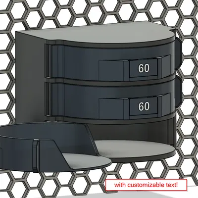 Bộ sưu tập tháp đựng giấy nhám parametric