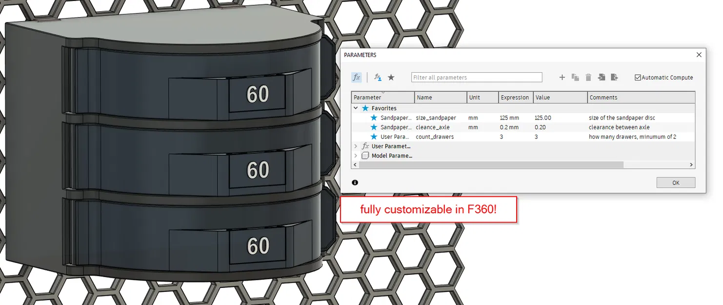 Bộ sưu tập tháp đựng giấy nhám parametric - Image 3