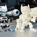 Skeleton Batman DeskBuddy (Mô hình Batman xương tối giản cầm Bazooka) - Thumbnail 1
