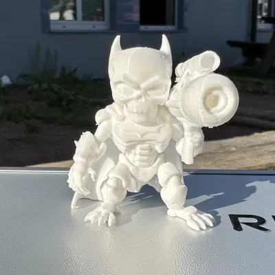 Skeleton Batman DeskBuddy (Mô hình Batman xương tối giản cầm Bazooka)