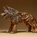 Tượng Sói Nghệ Thuật (Designer WOLF Sculpture) - Mô hình in 3D độc đáo - Thumbnail 1