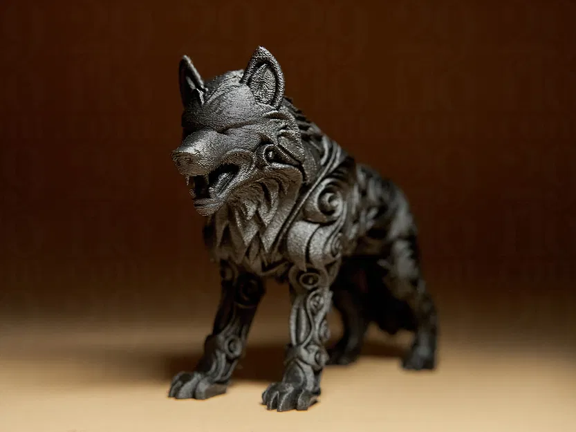 Tượng Sói Nghệ Thuật (Designer WOLF Sculpture) - Mô hình in 3D độc đáo - Image 2