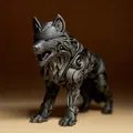 Tượng Sói Nghệ Thuật (Designer WOLF Sculpture) - Mô hình in 3D độc đáo - Thumbnail 2