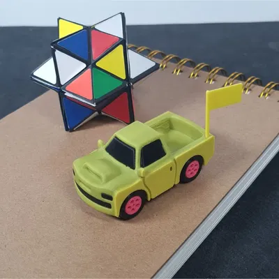 Mô hình xe tải #3DTrenchy - In không cần lắp ráp (Print-in-place)