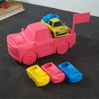 Mô hình xe tải #3DTrenchy - In không cần lắp ráp (Print-in-place)