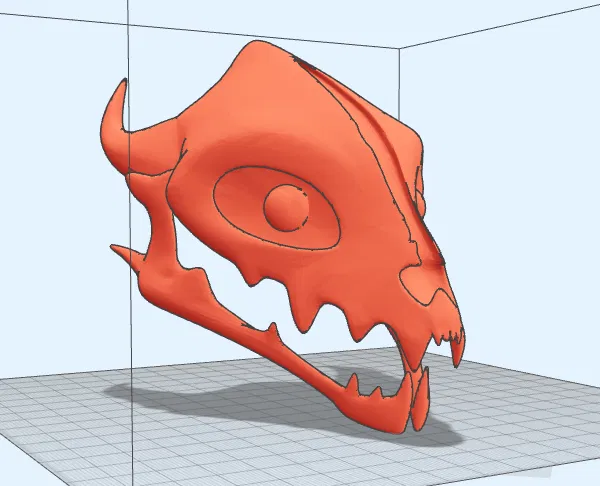 Mô hình 3D Gaster Blaster từ game Undertale độc đáo cho người hâm mộ - Image 1