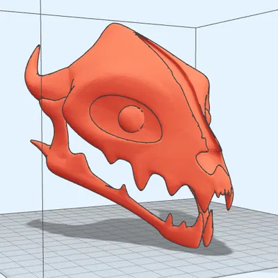 Mô hình 3D Gaster Blaster từ game Undertale độc đáo cho người hâm mộ