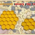 Khay Chơi Cảm Giác Hình Tổ Ong Cho Bé - File In 3D Độc Đáo - Thumbnail 1