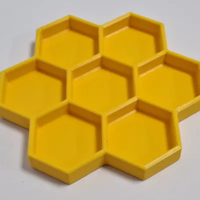 Khay Chơi Cảm Giác Hình Tổ Ong Cho Bé - File In 3D Độc Đáo