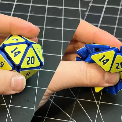 Mô hình D20 Fidget giải tỏa căng thẳng độc đáo cho người mê in 3D