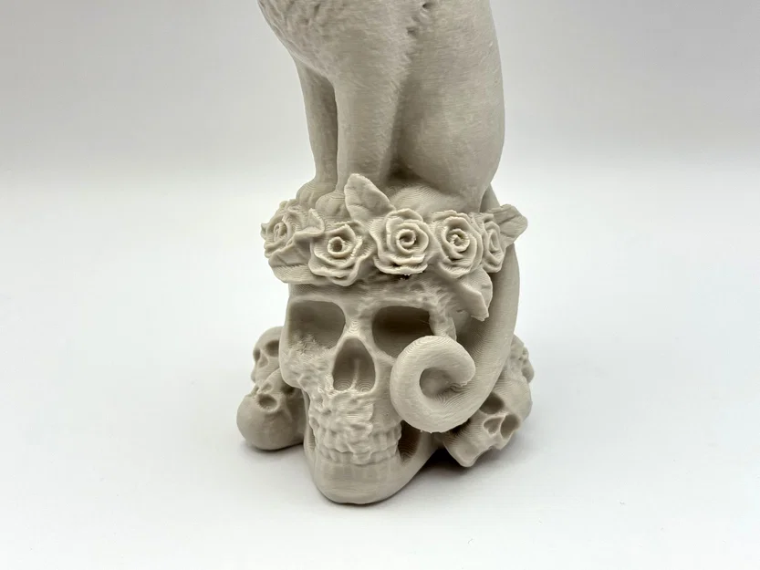 Mèo Thần Bí Trên Đầu Lâu (Mystic Cat on Skulls) - Image 2