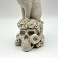 Mèo Thần Bí Trên Đầu Lâu (Mystic Cat on Skulls) - Thumbnail 2