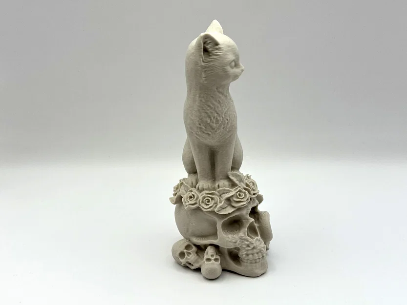 Mèo Thần Bí Trên Đầu Lâu (Mystic Cat on Skulls) - Image 5