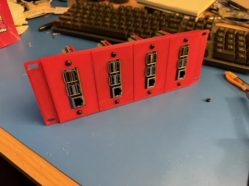 Khung gắn DeskPi Rackmate 2U và bộ Inserts cho Raspberry Pi - Image 1