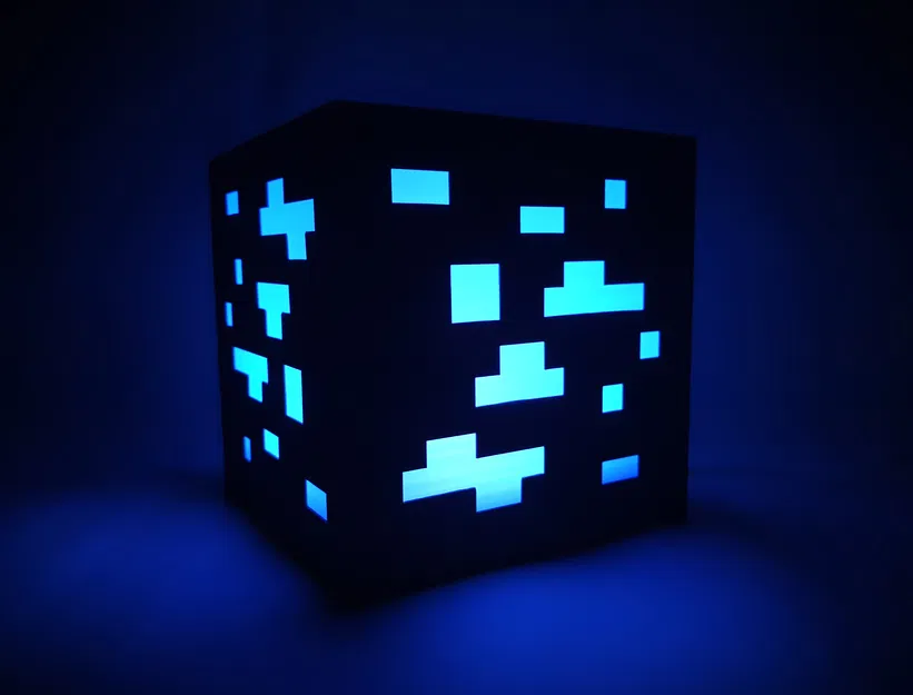 Đèn Minecraft Ore 120 mm - Dùng kèm bộ LED Lamp Kit 001 - Image 2