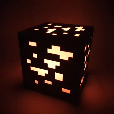 Đèn Minecraft Ore 120 mm — Bộ Kit RGBW 16 màu KC007