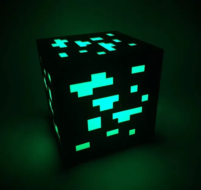 Đèn Minecraft Ore 120 mm — Bộ Kit RGBW 16 màu KC007 - Image 3