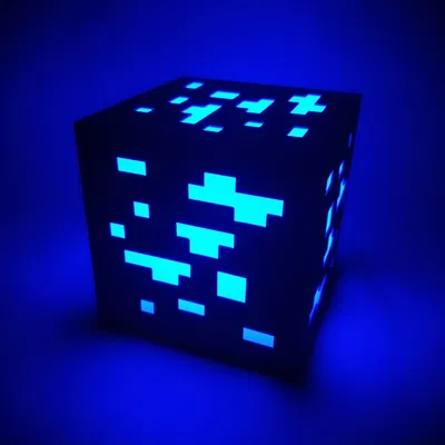 Đèn Minecraft Ore 120 mm — Bộ Kit RGBW 16 màu KC007