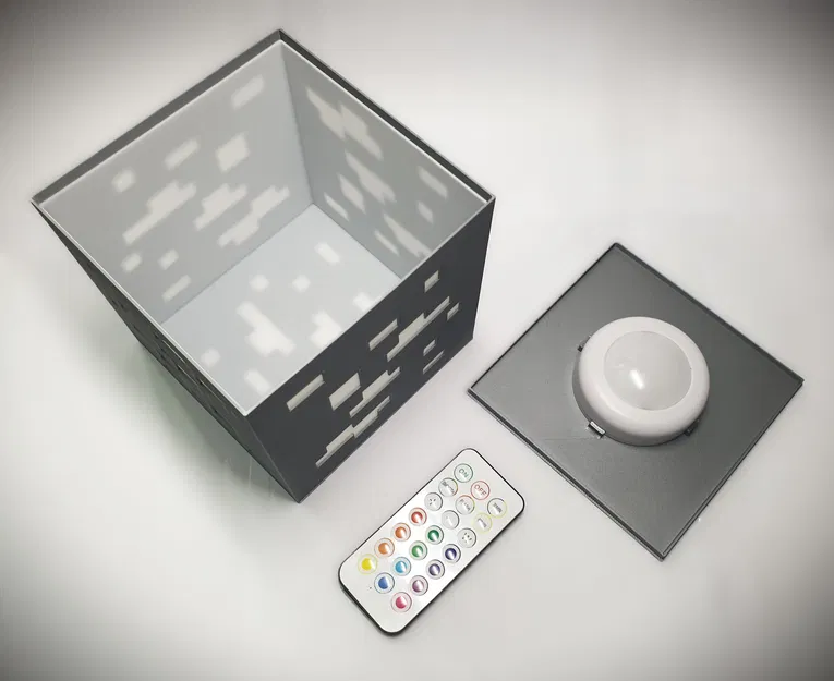 Đèn Minecraft Ore 120 mm — Bộ Kit RGBW 16 màu KC007 - Image 7