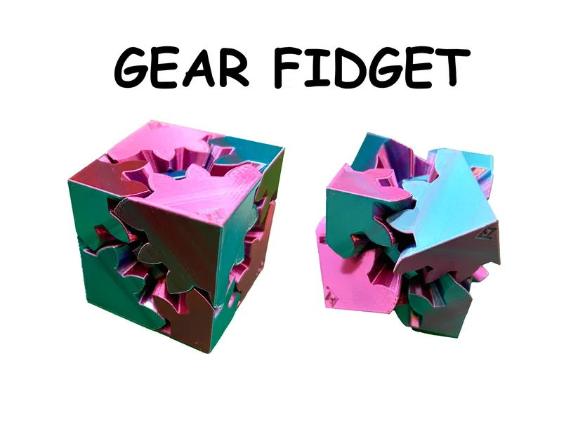 Gear Cube Fidget (Không cần ốc vít) - Image 1