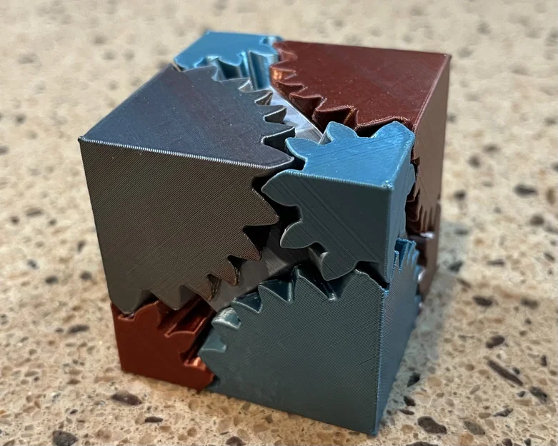 Khối Lập Phương Bánh Răng Gear Cube Fidget Độc Đáo - Image 1