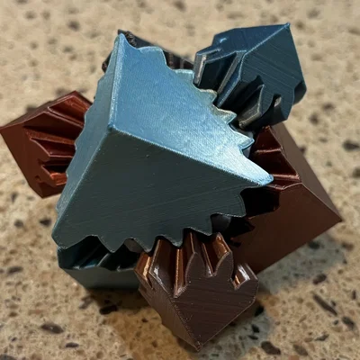 Khối Lập Phương Bánh Răng Gear Cube Fidget Độc Đáo