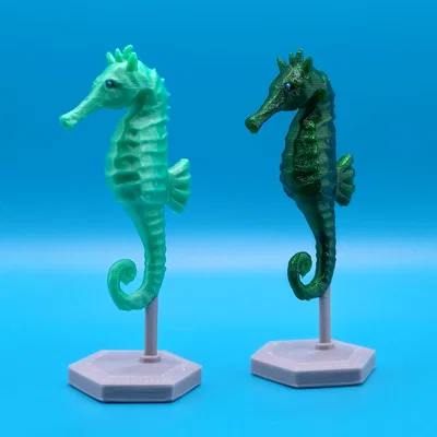 Mô hình cá ngựa trang trí 3D kèm chân đế (Seahorse with stand)