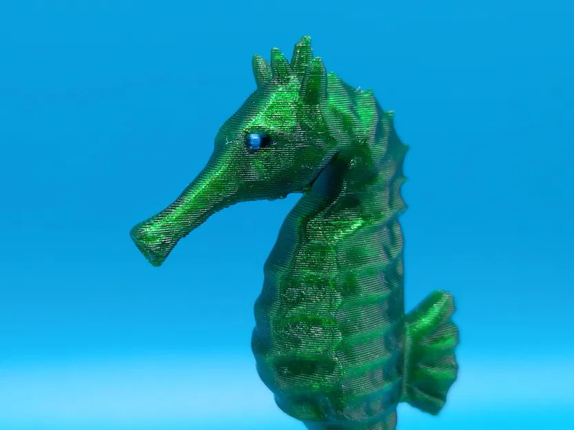 Mô hình cá ngựa trang trí 3D kèm chân đế (Seahorse with stand) - Image 2
