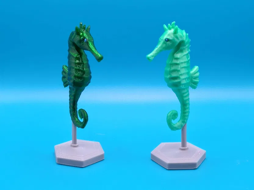 Mô hình cá ngựa trang trí 3D kèm chân đế (Seahorse with stand) - Image 3