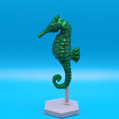 Mô hình cá ngựa trang trí 3D kèm chân đế (Seahorse with stand)
