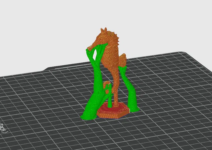Mô hình cá ngựa trang trí 3D kèm chân đế (Seahorse with stand) - Image 5