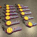 Móc khóa Softball / Baseball có thể tùy chỉnh - Thumbnail 1