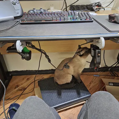 Giá đỡ Logitech X52 HOTAS gắn bàn (Lật ngược)