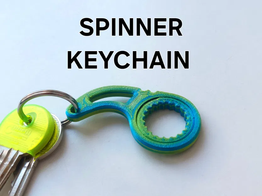 Móc khóa Fidget Spinner - In liền khối (Print in Place) - Image 1